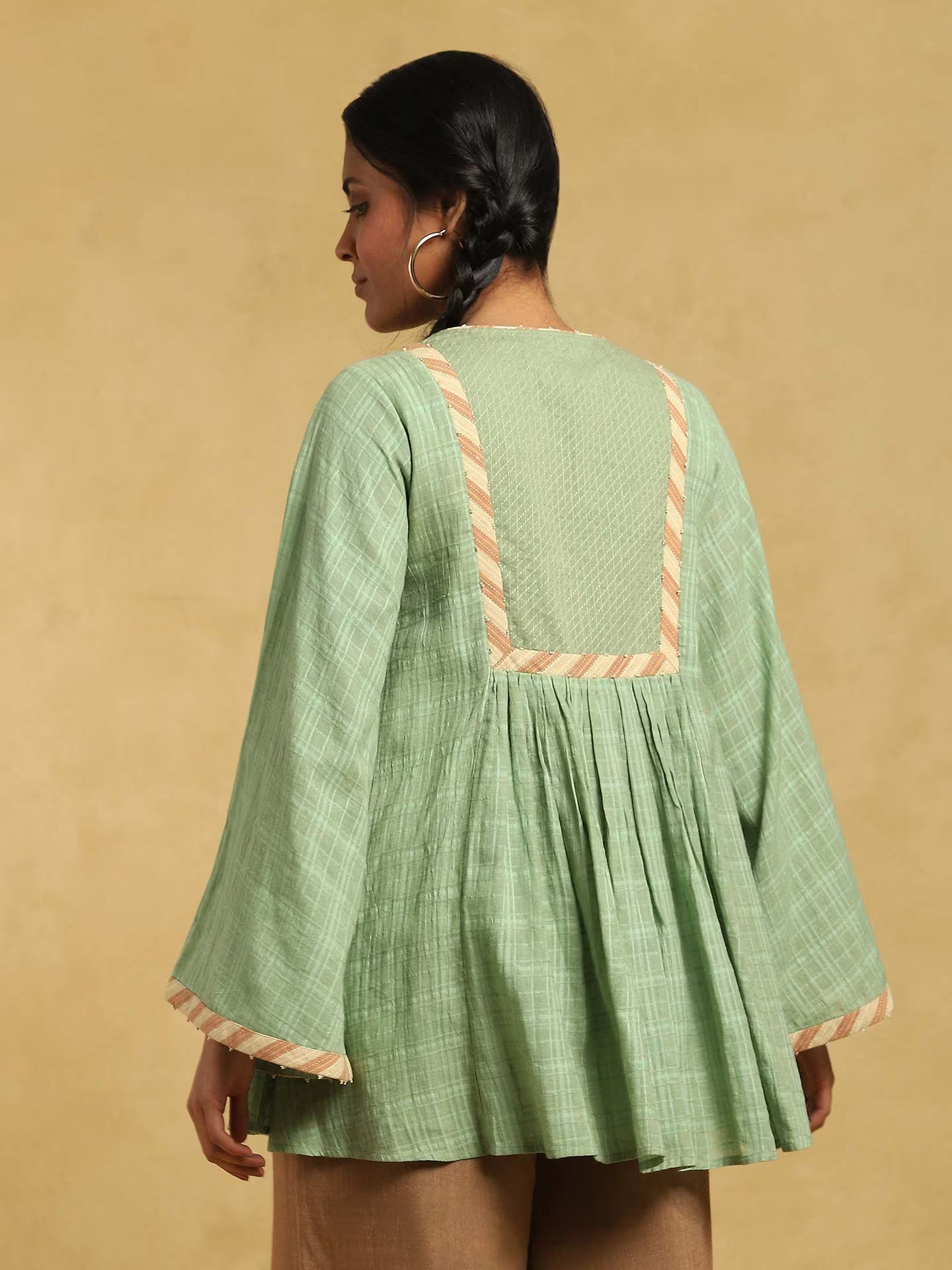 Green Kurta Long Sleeve