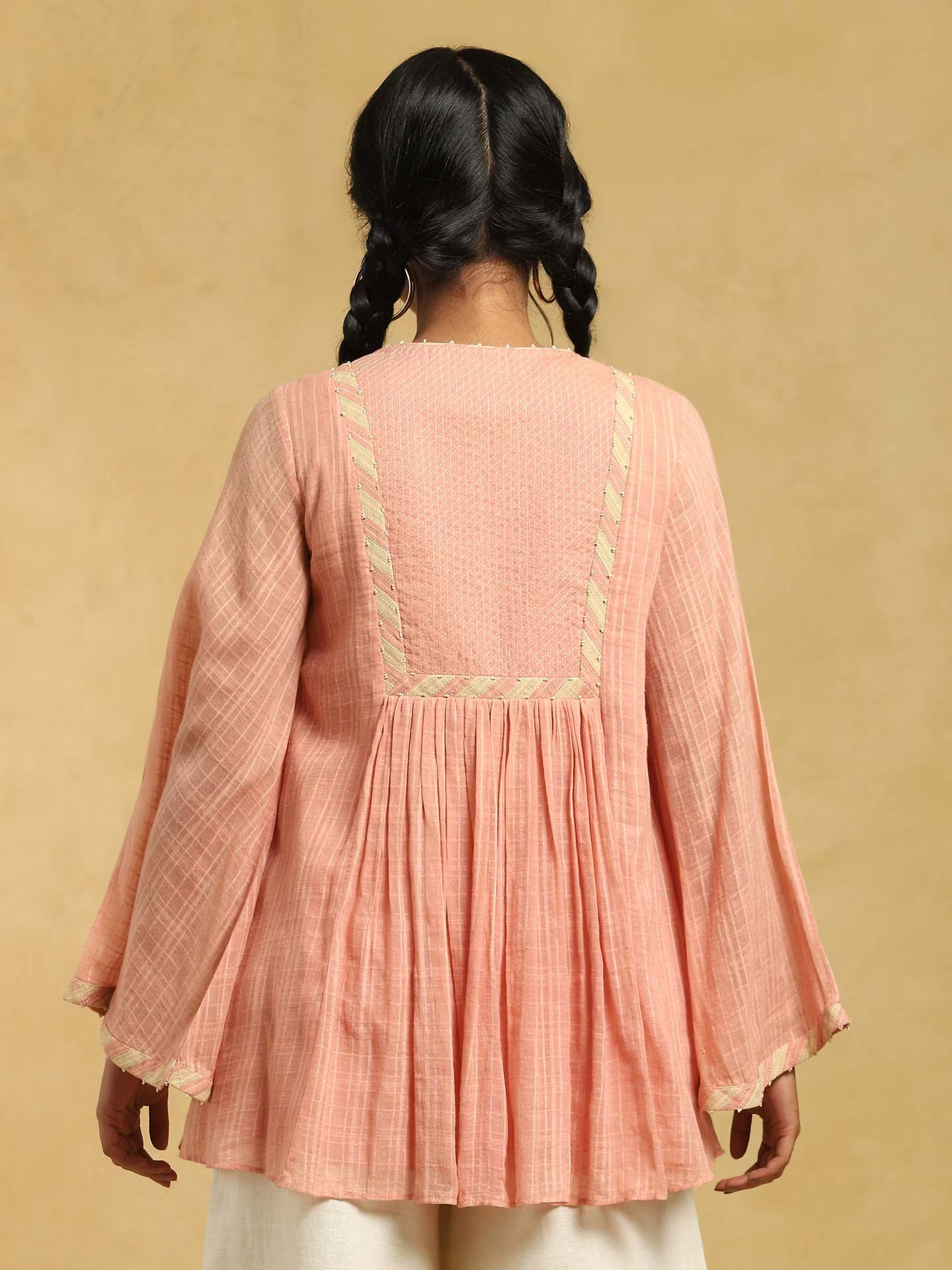 Pink Kurta Long Sleeve