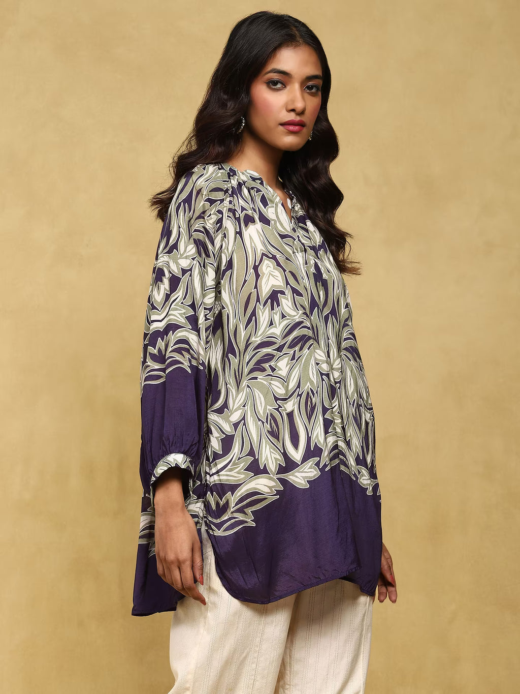 Purple Designed Kurta