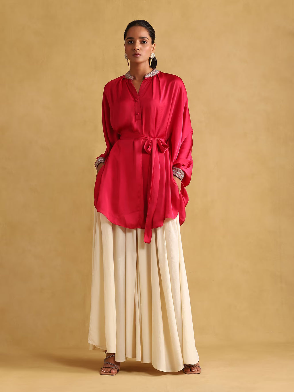 Red Color Kurta Top