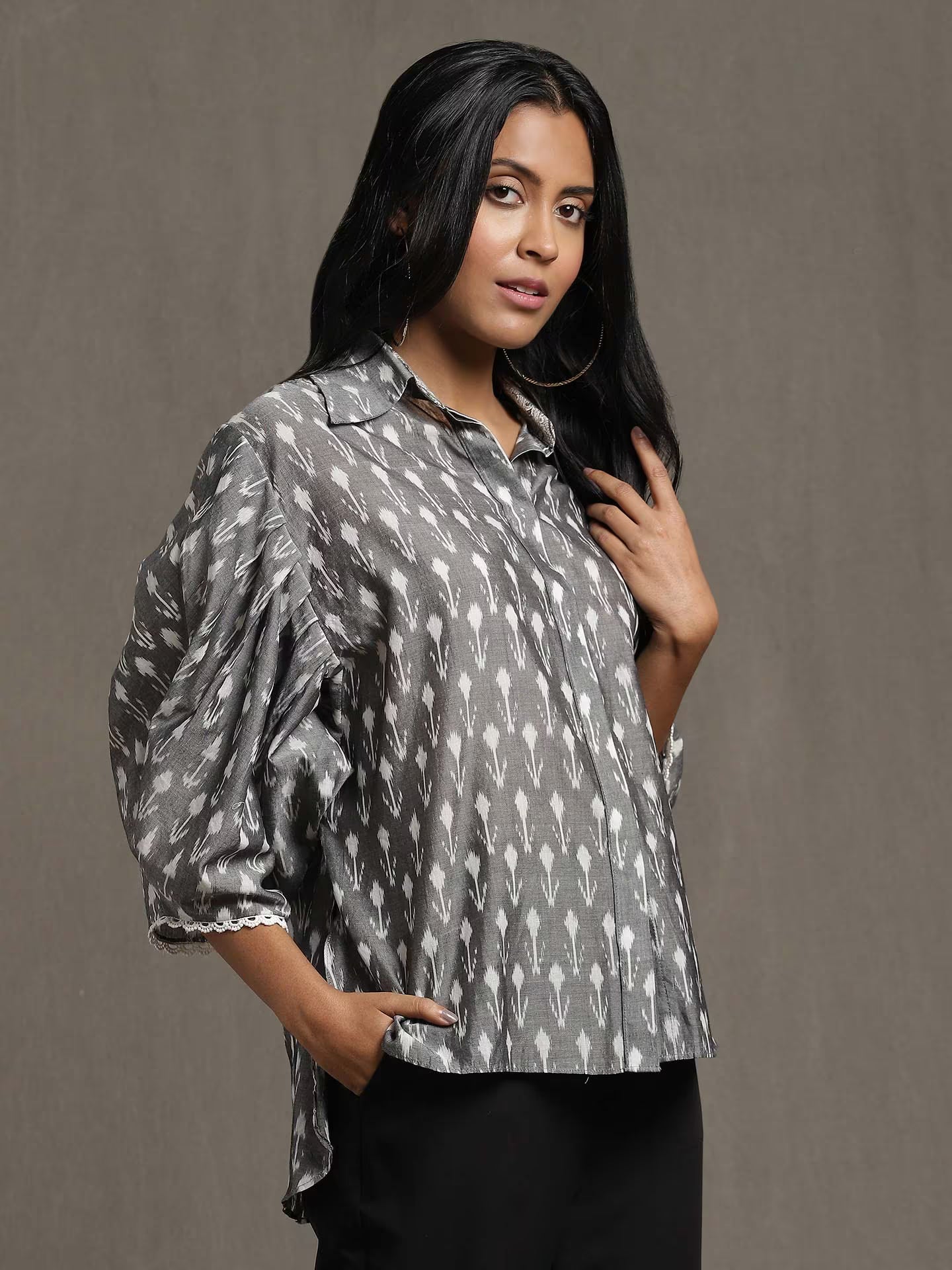 Grey Shirt like Kurta