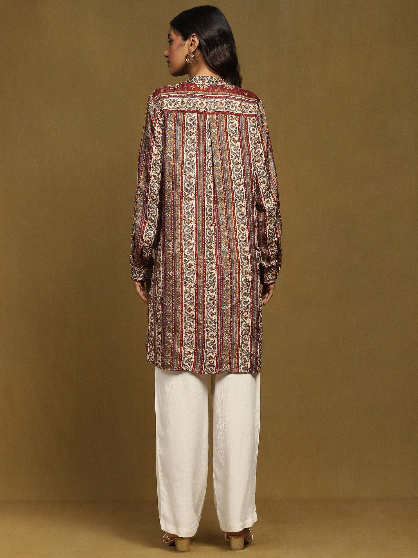 Multicolor Designed long sleeve Kurta 