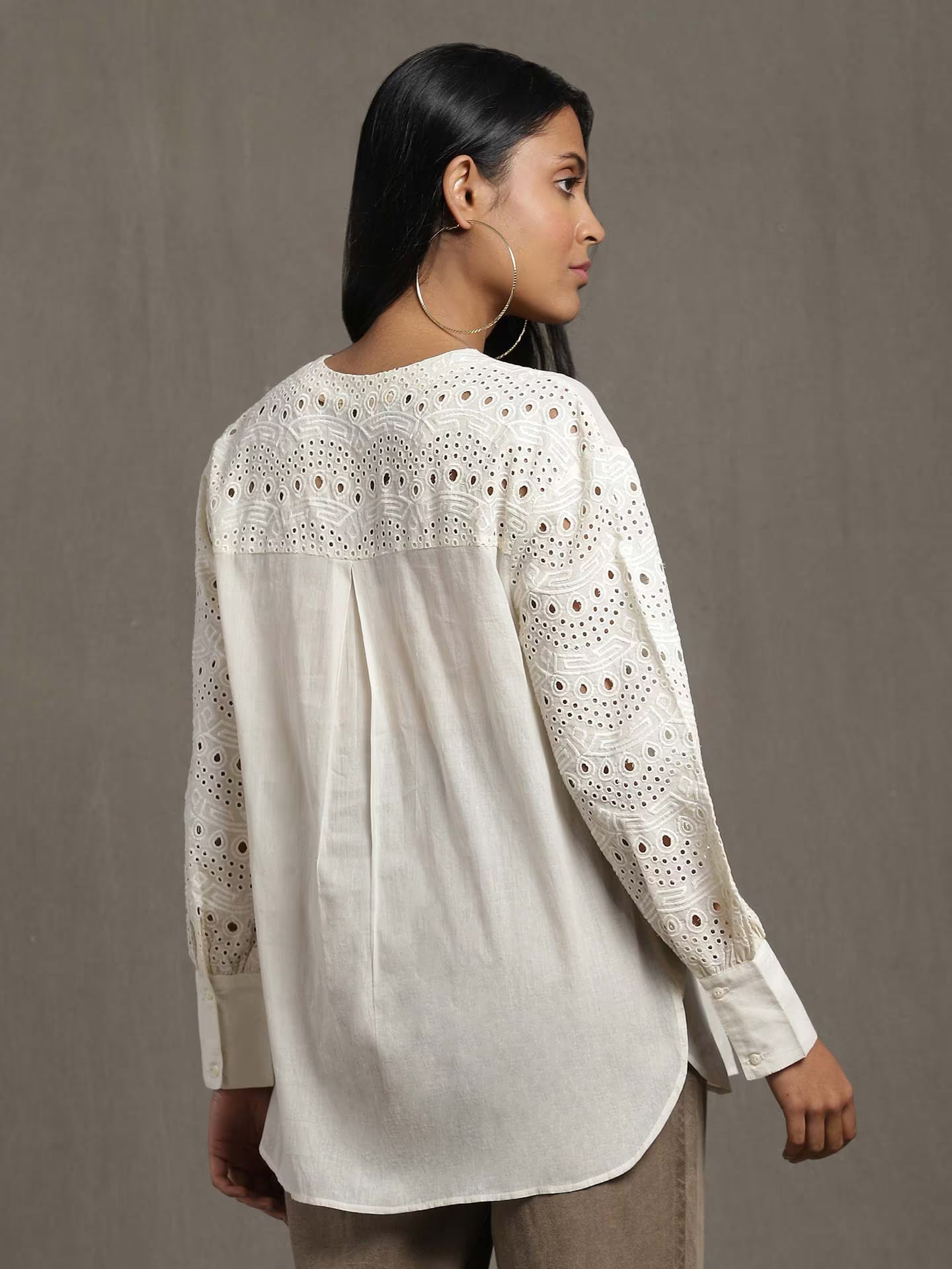 Ivory White full sleeve kurta