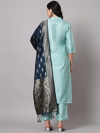 Celeste Silk Straight Kurta Set