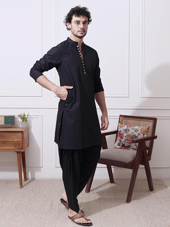 Noir Classic Cotton Kurta Set