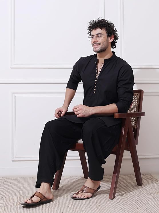 Noir Classic Cotton Kurta Set
