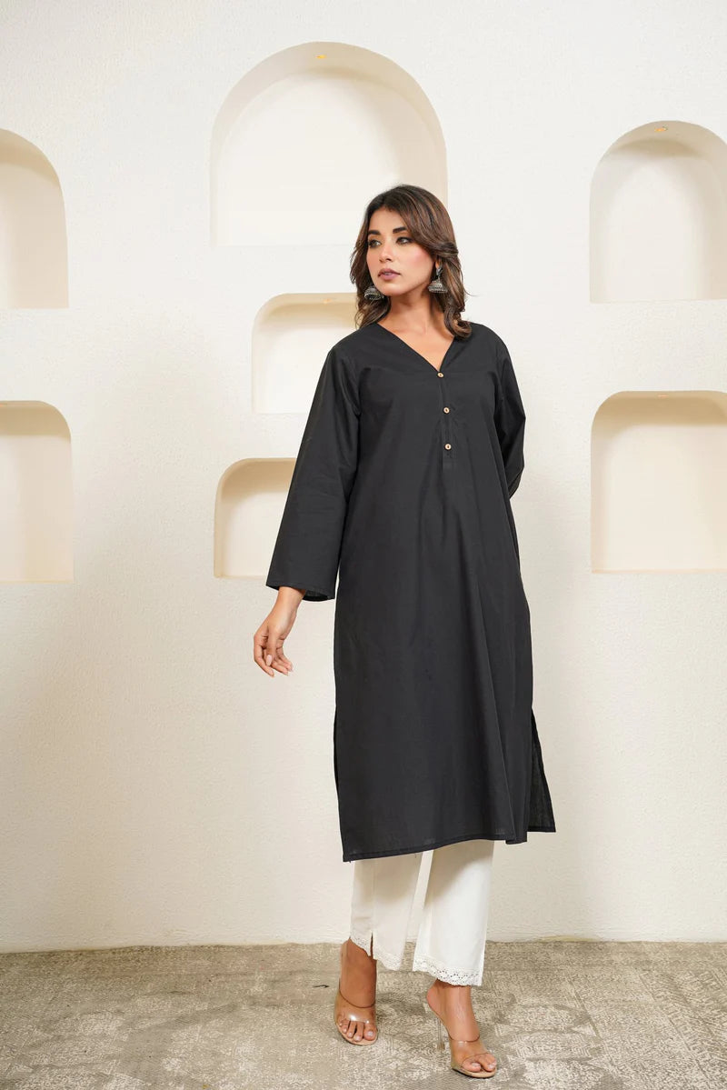 Midnight Muse Cotton Kurta
