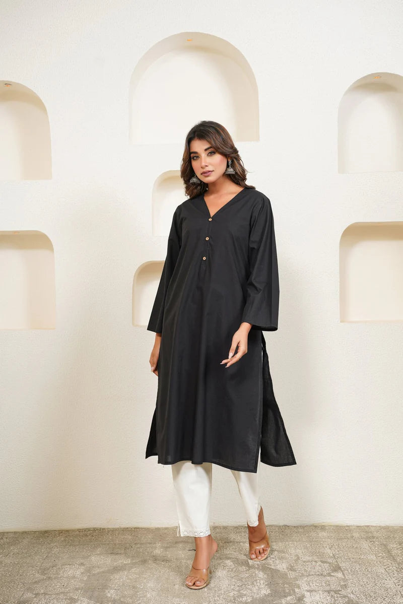 Midnight Muse Cotton Kurta
